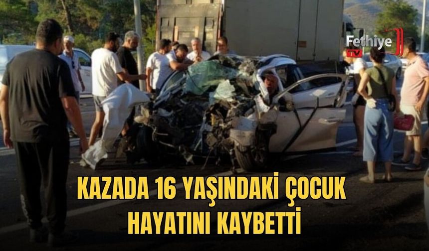 Kazada 16 Yaşındaki Çocuk Hayatını Kaybetti