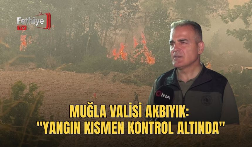 Muğla Valisi Akbıyık: "Yangın Kısmen Kontrol Altında"
