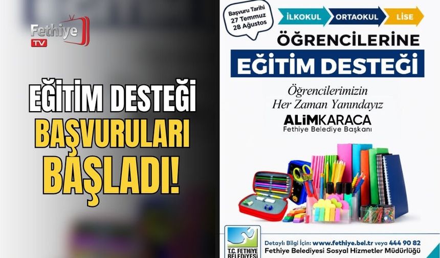 Eğitim Desteği Başvuruları Başladı!