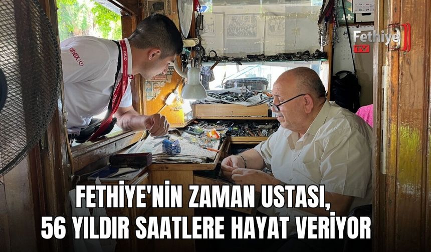 Fethiye'nin Zaman Ustası, 56 Yıldır Saatlere Hayat Veriyor