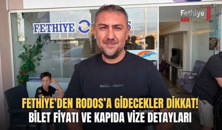 Fethiye’den Rodos’a Feribot Seferlerinde Yoğun Sezon: “Her Sene Artışlarımız Var”