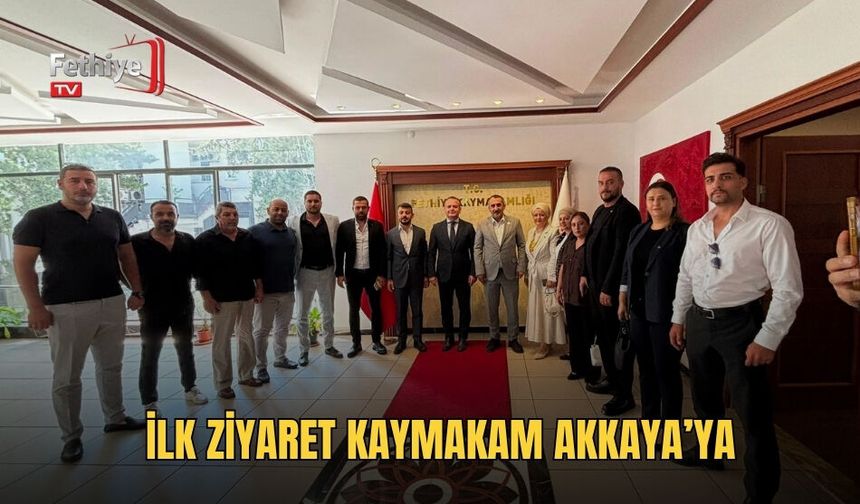 İlk Ziyaret Kaymakam Akkaya’ya