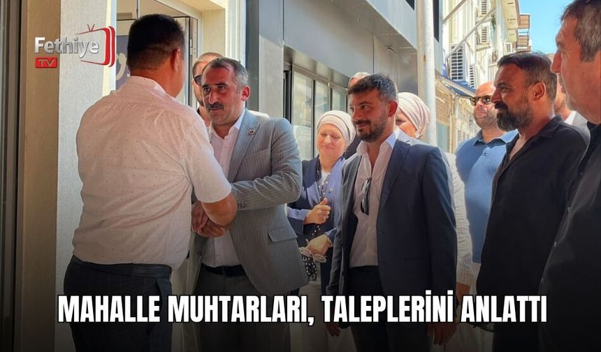 Mahalle Muhtarları, Taleplerini Anlattı