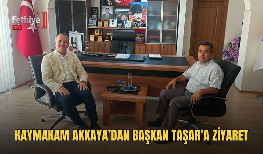 Kaymakam Akkaya’dan Başkan Taşar’a Ziyaret