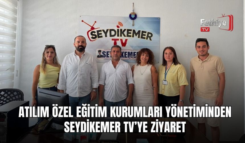 Atılım Özel Eğitim Kurumları Yönetiminden Seydikemer TV’ye Ziyaret