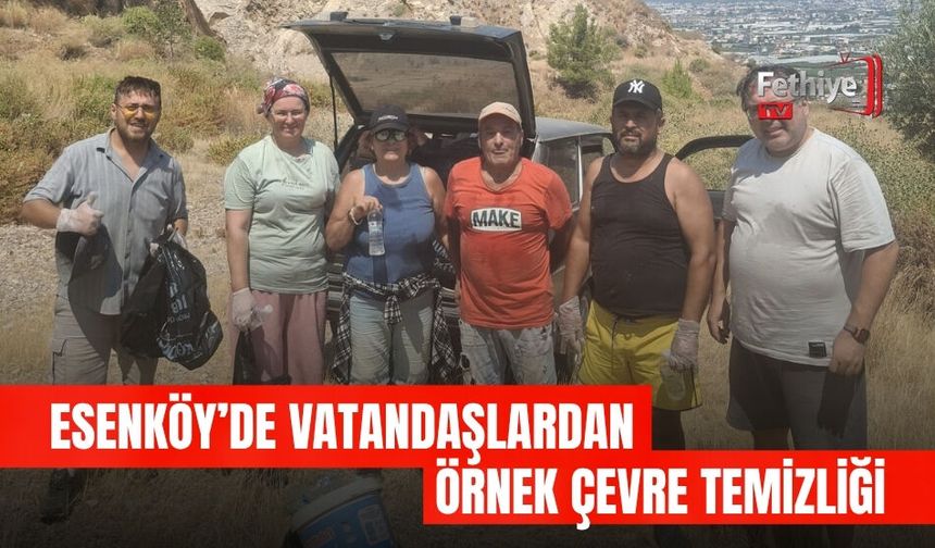 Esenköy’de Vatandaşlardan Örnek Çevre Temizliği