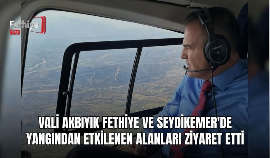 Vali Akbıyık Fethiye Ve Seydikemer'de Yangından Etkilenen Alanları Ziyaret Etti