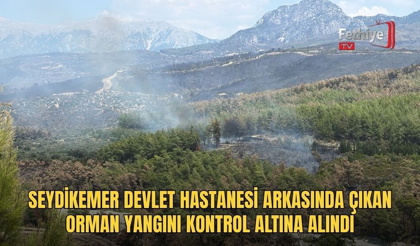 Seydikemer Devlet Hastanesi Arkasında Çıkan Orman Yangını Kontrol Altına Alındı