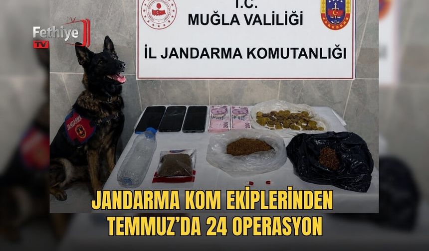 Jandarma Kom Ekiplerinden Temmuz’da 24 Operasyon