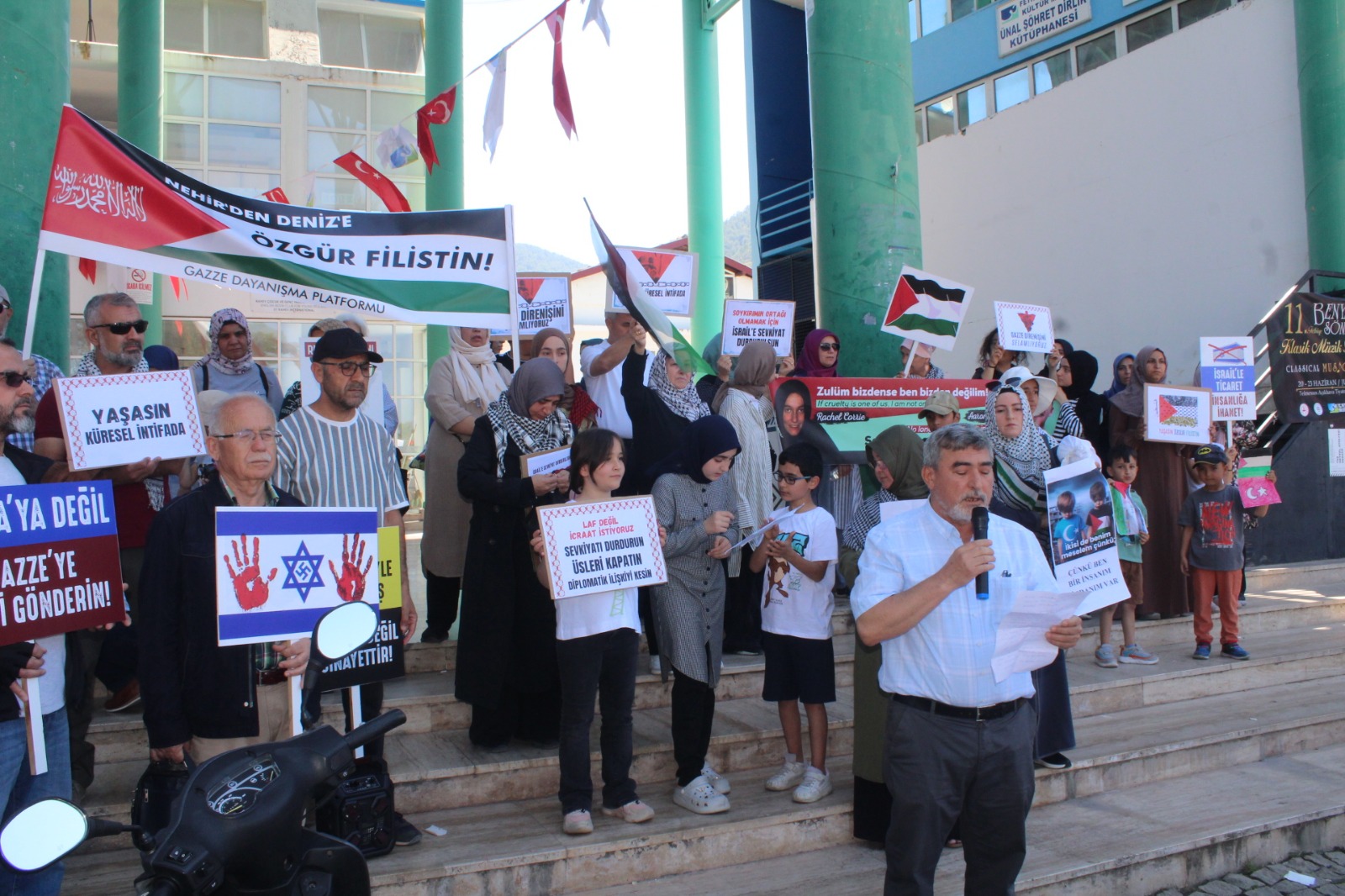Fethiye’de Filistin İçin Eylem Düzenlendi (3)
