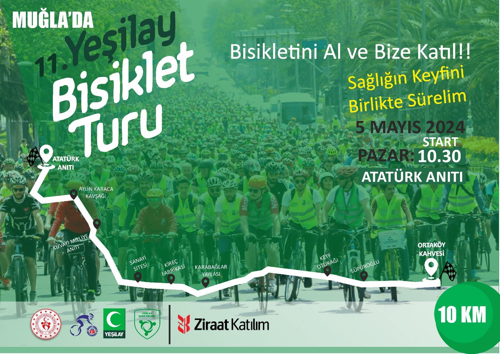 Muğla’da 11. Yeşilay Bisiklet Turu 5 Mayıs’ta Düzenlenecek (3)