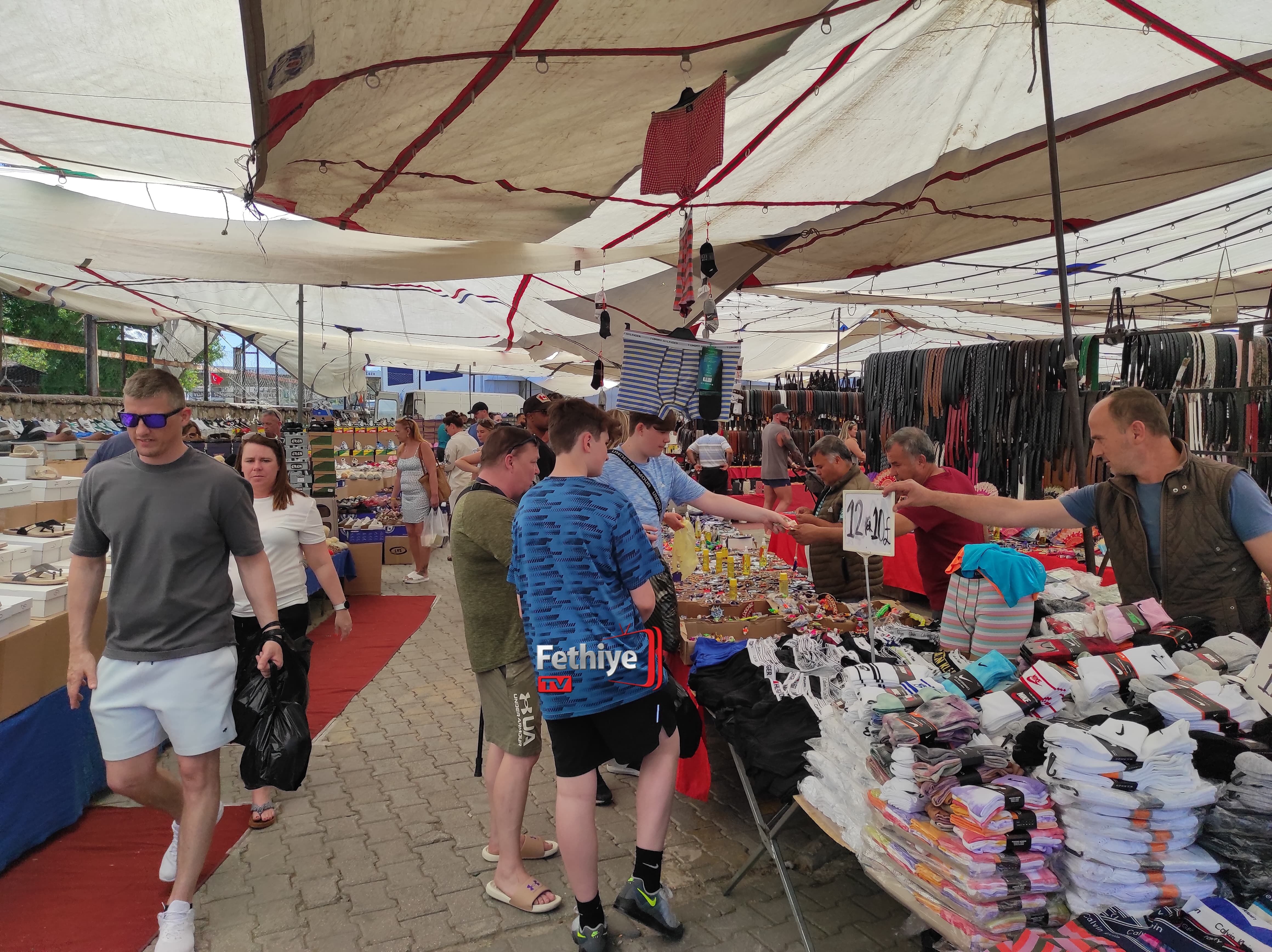 Fethiye Salı Pazarına Yabancı Turist Akını! (5)