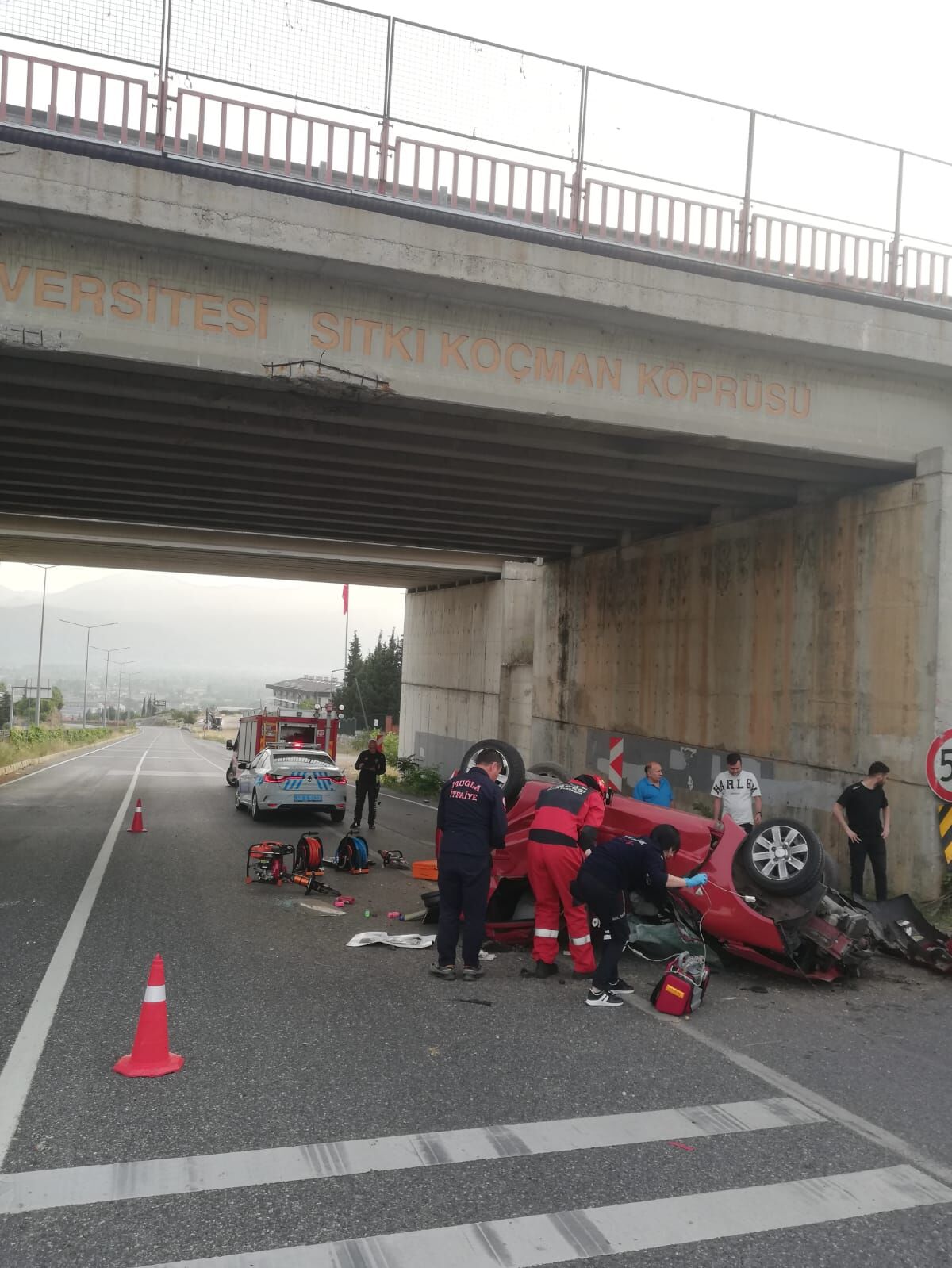 Muğla'da Trafik Kazası 2 Yaralı (3)