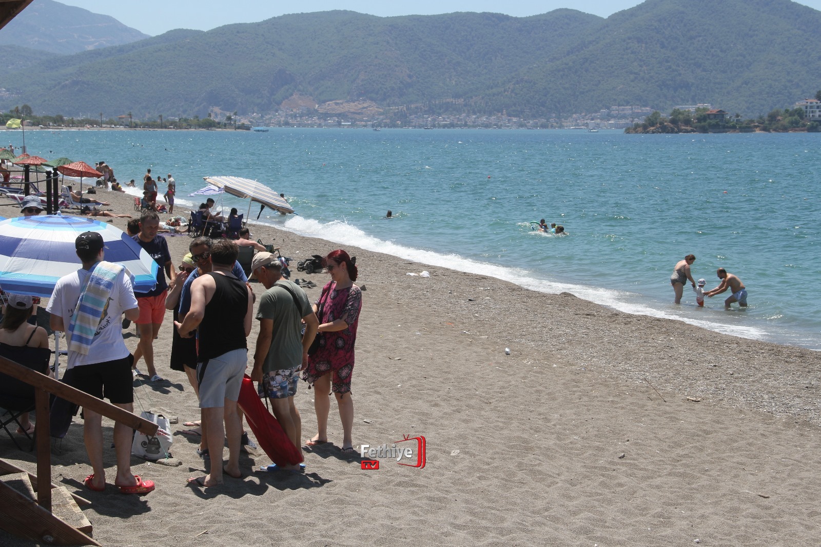 Çalış Plaj’ında Yerli Ve Yabancı Turist Yoğunluğu Yaşandı (12)