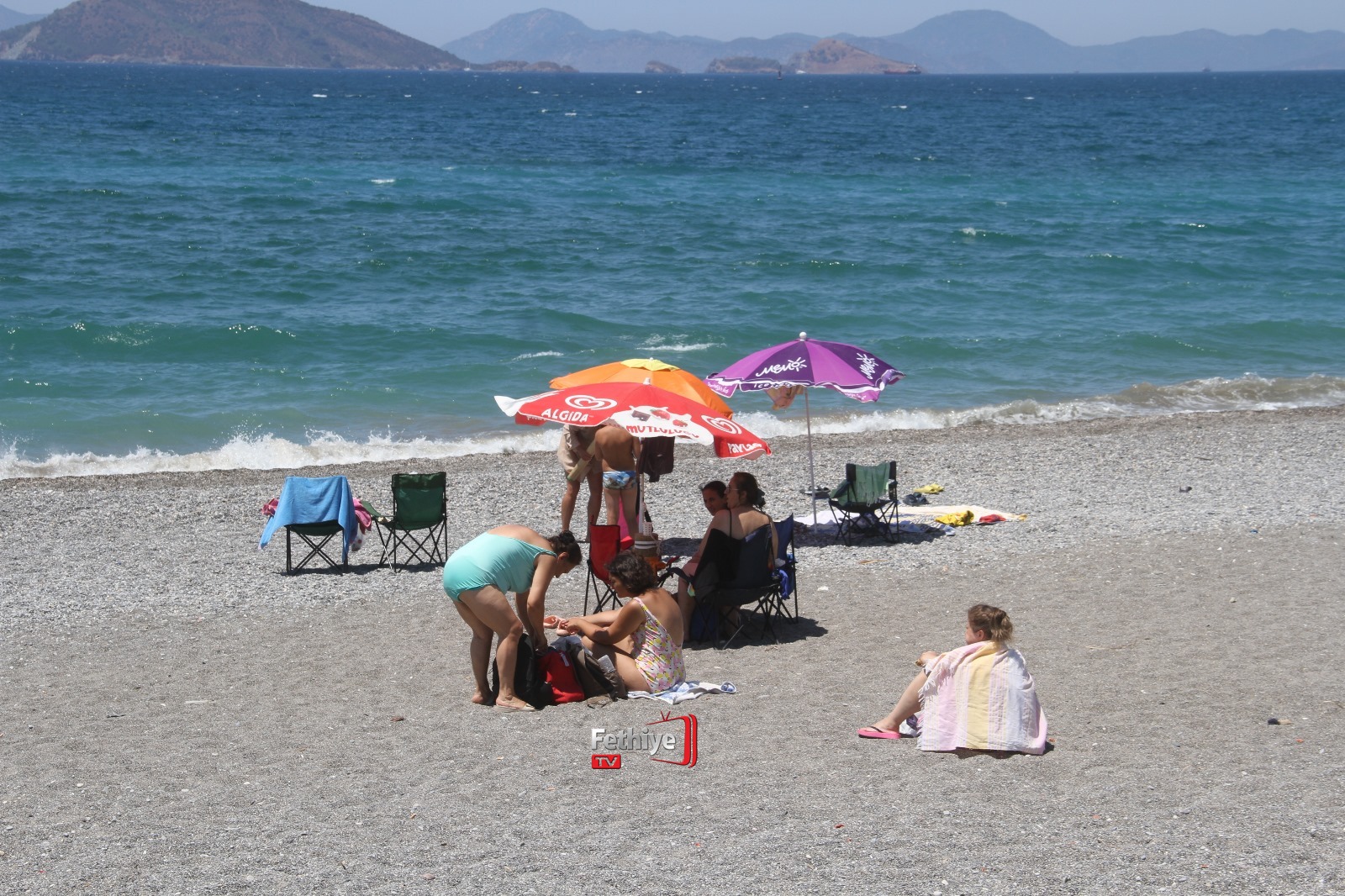 Çalış Plaj’ında Yerli Ve Yabancı Turist Yoğunluğu Yaşandı (2)