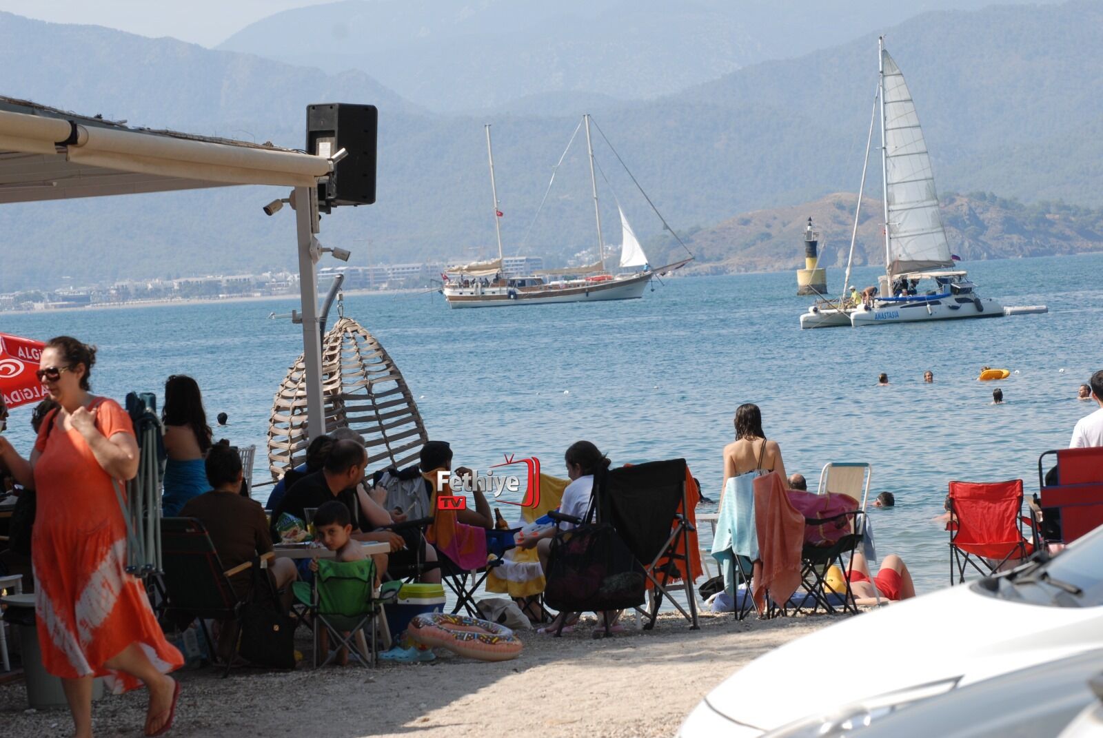 Fethiye Okulun İşlettiği Mavi Bayraklı Plaj Tatilcileri Ağırlıyor (2)