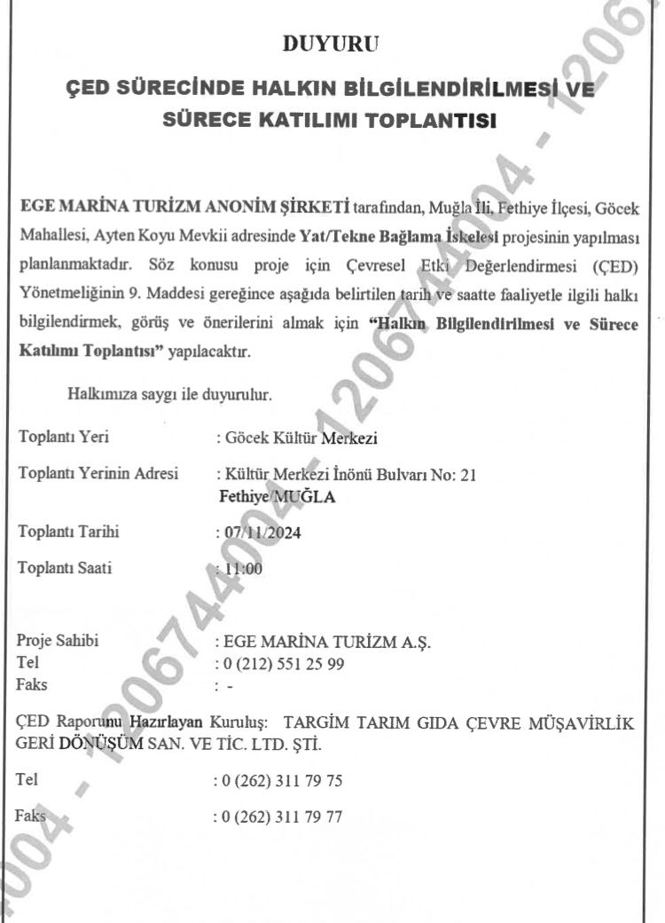 Ayten Koyu İçin Çed Süreci Başlatıldı (2)