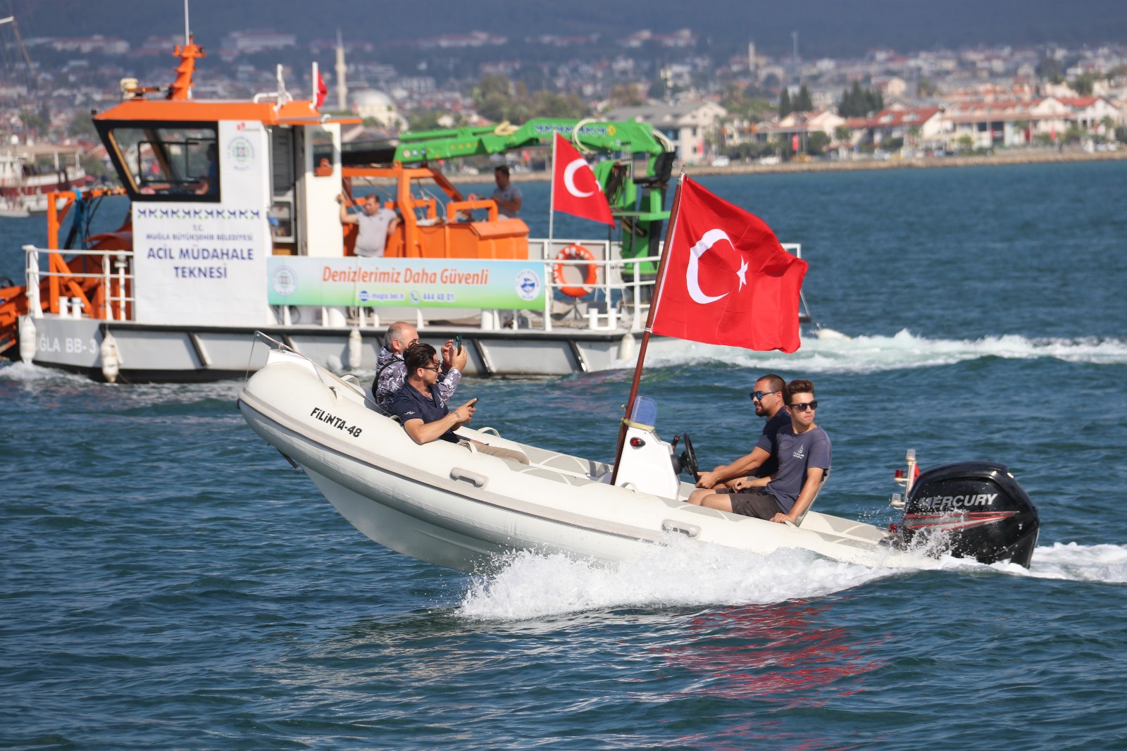 Fethiye’de Cumhuriyet Coşkusu Denizlerde De Yaşandı (11)