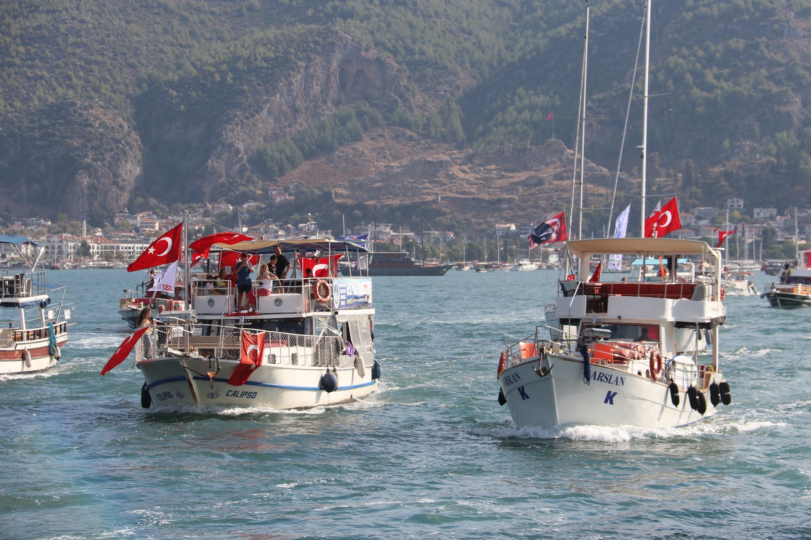 Fethiye’de Cumhuriyet Coşkusu Denizlerde De Yaşandı (2)