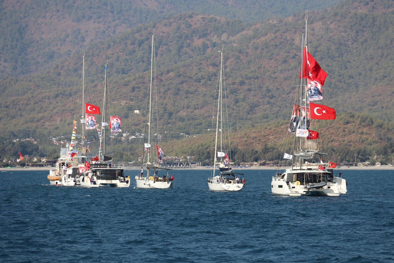 Fethiye’de Cumhuriyet Coşkusu Denizlerde De Yaşandı (4)