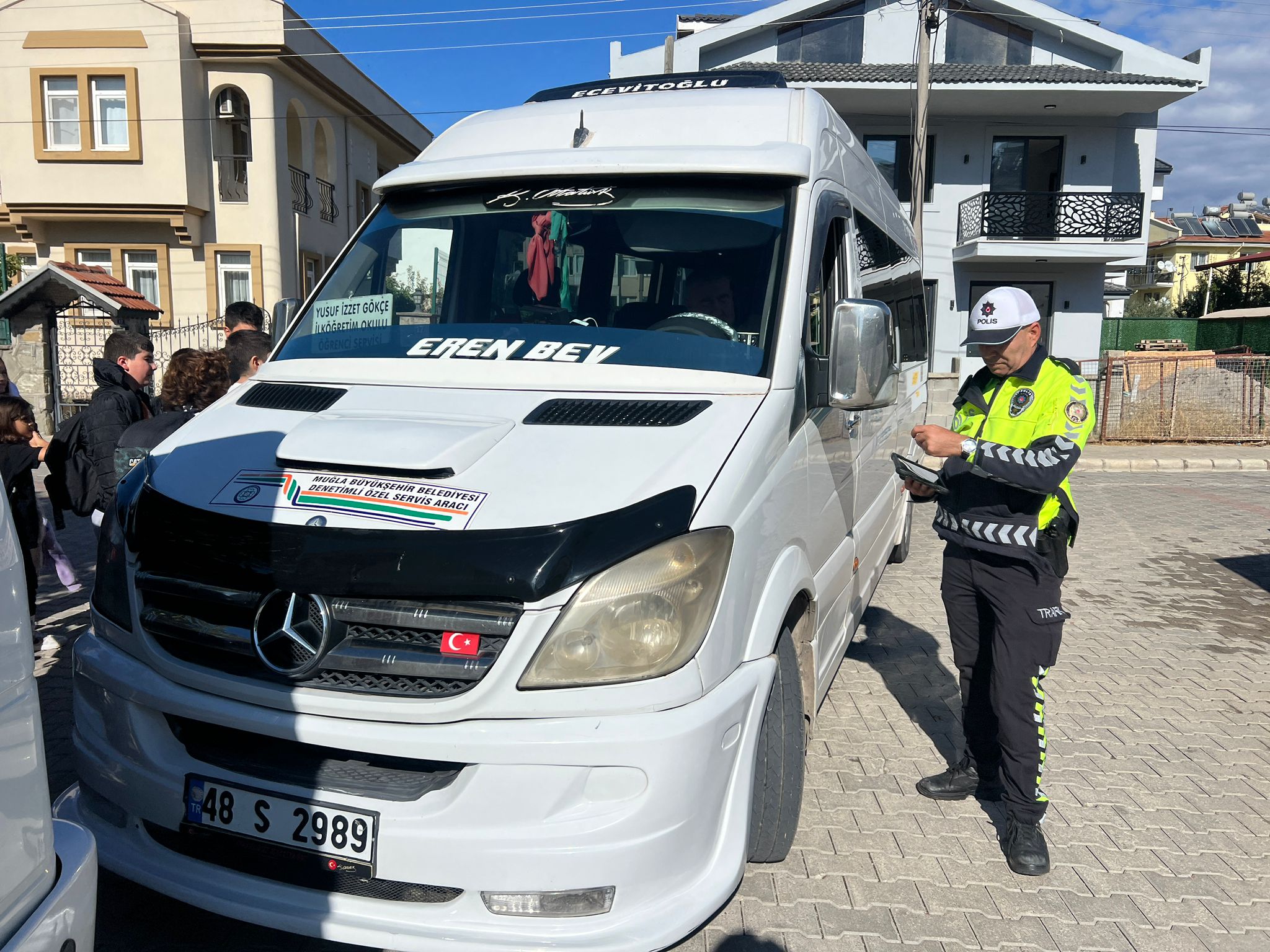 Fethiye'de Öğrenci Servislerine Yoğun Denetim (2)