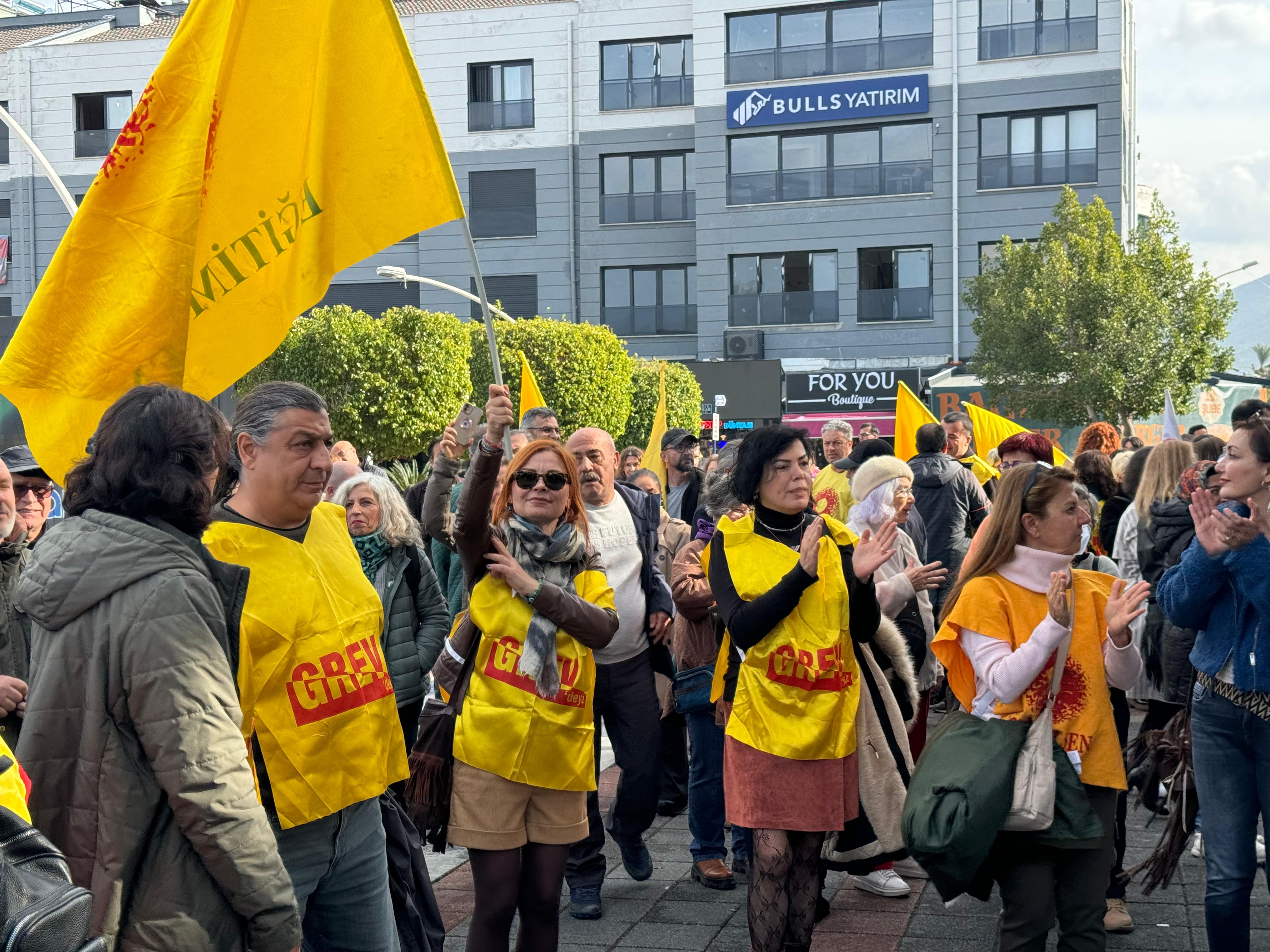 Fethiye’de Öğretmenler İş Bırakma Eylemi Yaptı (11)