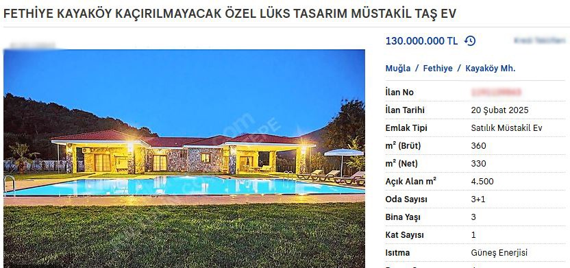 Fethiye’de Lüks Konutların Fiyatları Dudak Uçuklatıyor! (2)