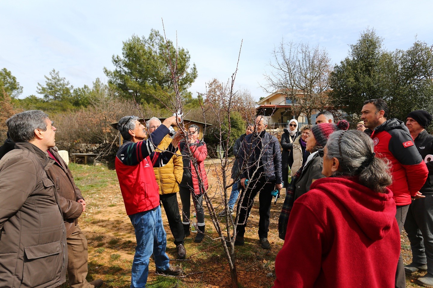 Üreticilere Meyve Ağaçlarında Budama Eğitimi Verildi (1)