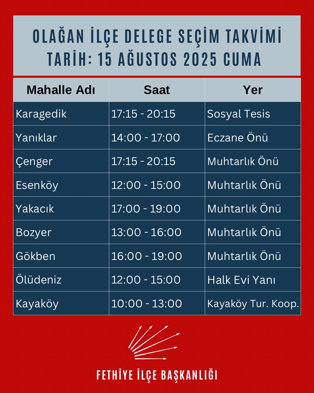 Chp Fethiye’de Delege Seçimleri 15 Ağustos’ta Başlıyor (10)