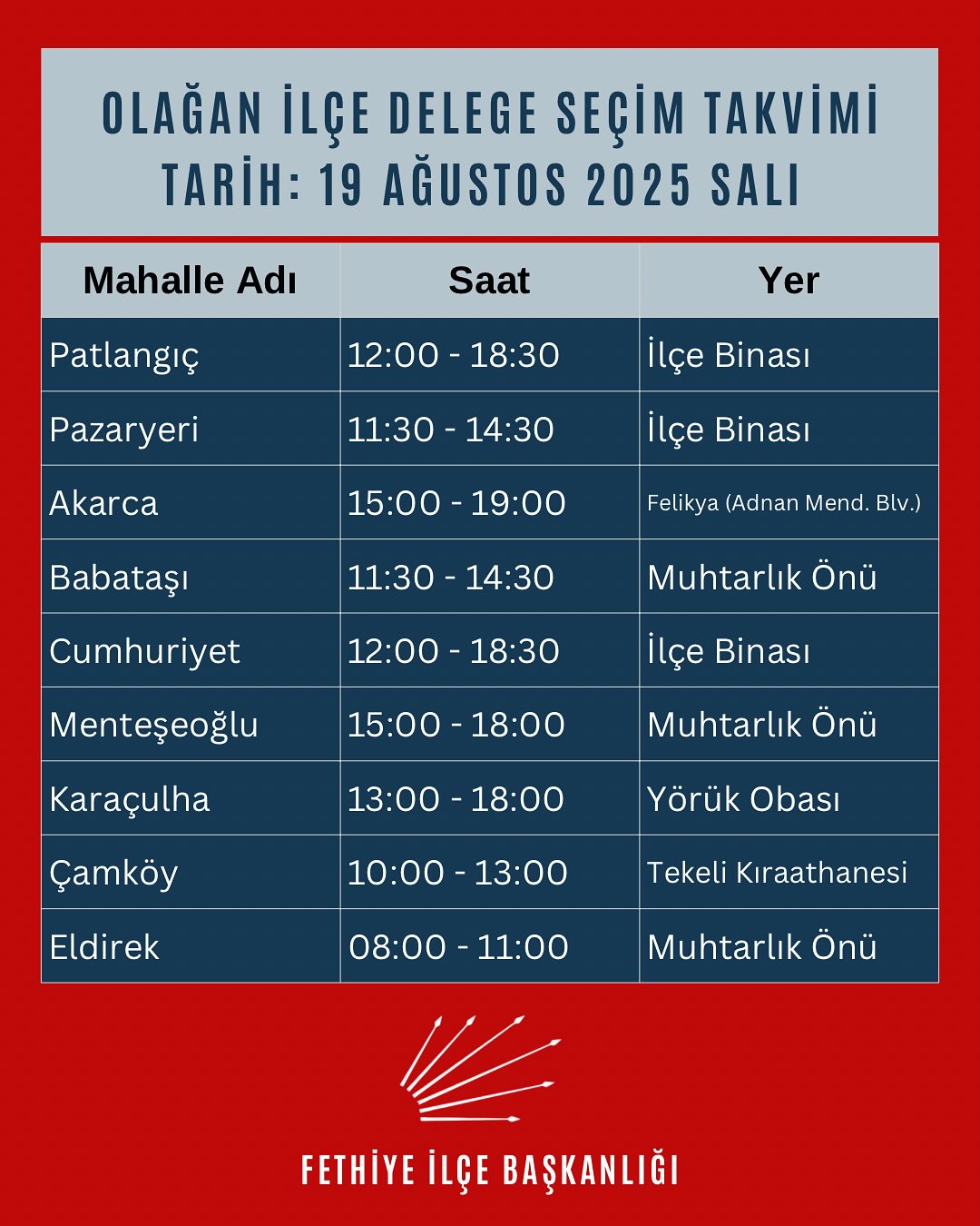 Chp Fethiye’de Delege Seçimleri 15 Ağustos’ta Başlıyor (5)