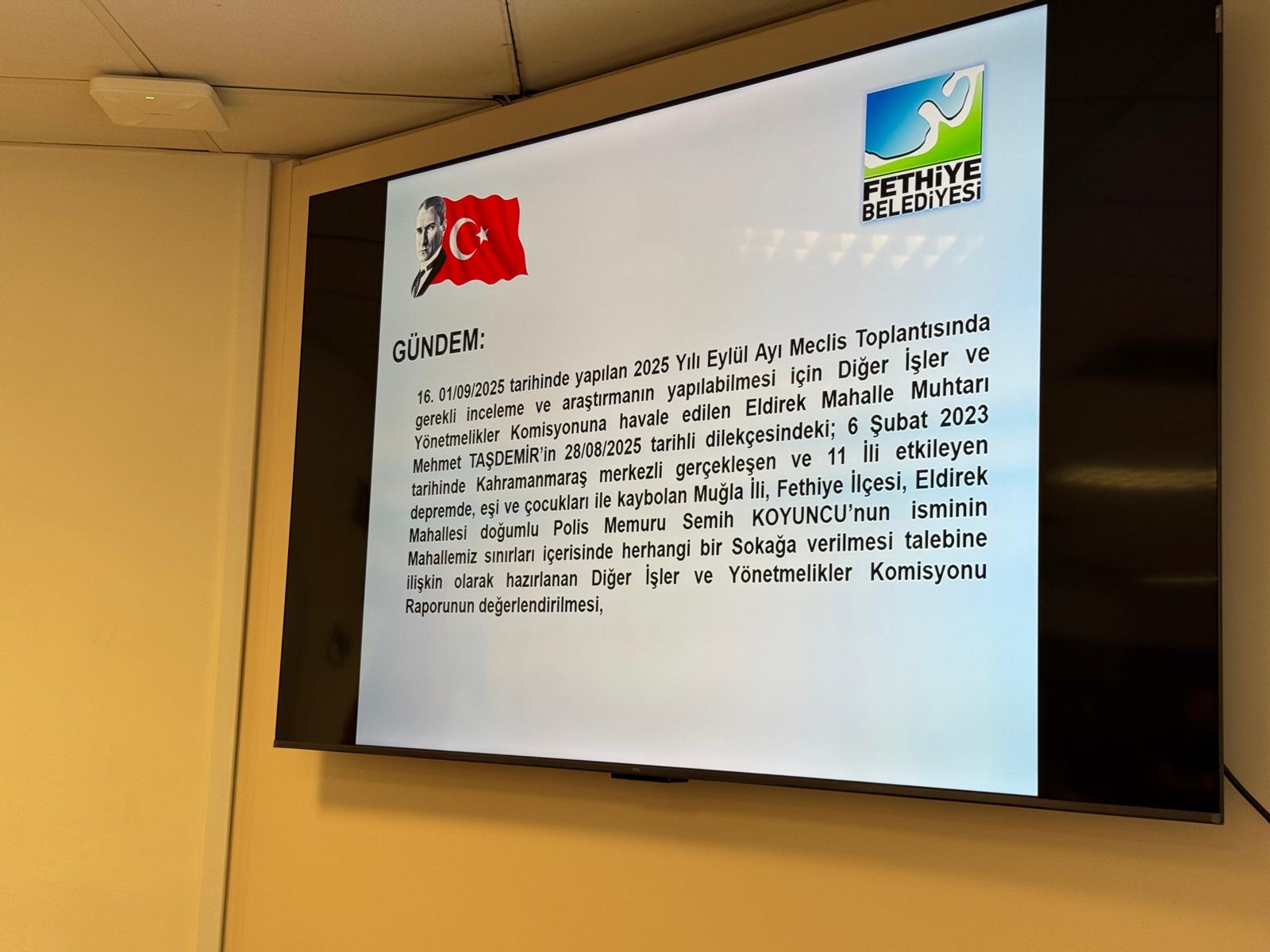 Asrın Felaketinde Enkaz Altında Kalan Koyuncu Ailesinin Adı Fethiye’de Yaşatılacak (2)