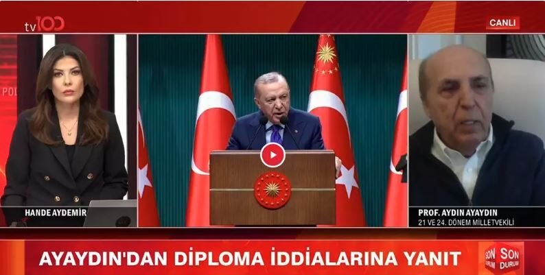 Cumhurbaşkanı Erdoğan’ın Diploması Hakkındaki İddialara Prof. Dr. Aydın Ayaydın'dan Yanıt