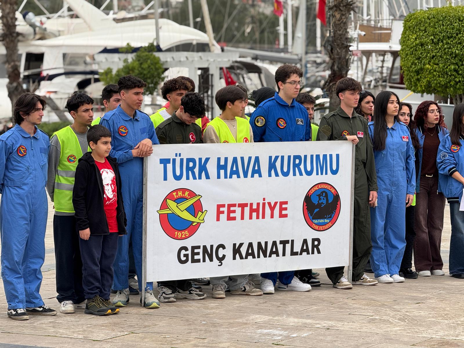 Türk Hava Kurumu 101. Yılını Fethiye’de Törenle Kutladı (2)