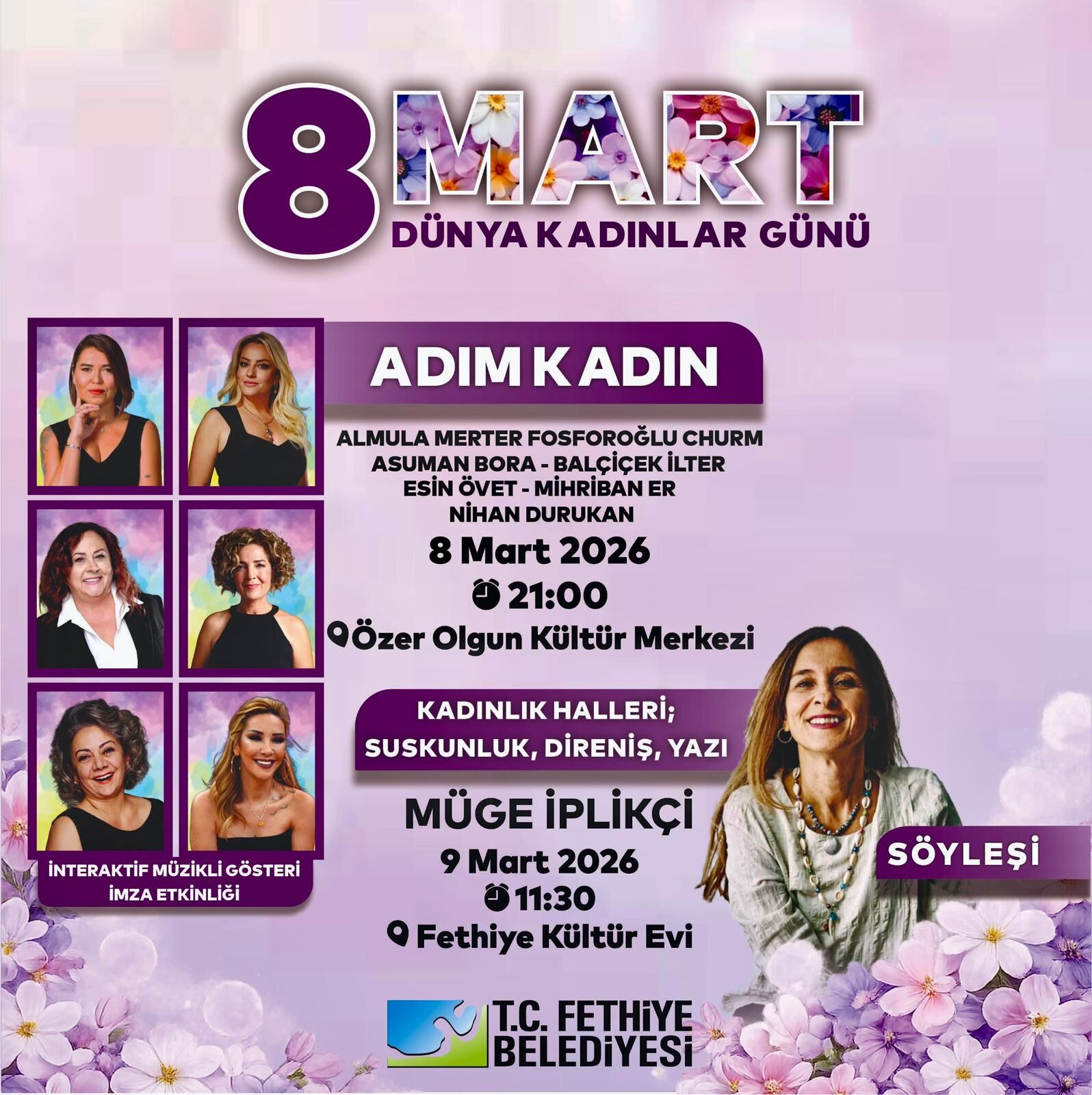 Fethi̇ye’de 8 Mart Dünya Kadinlar Günü Etki̇nli̇klerle Kutlanacak (2)