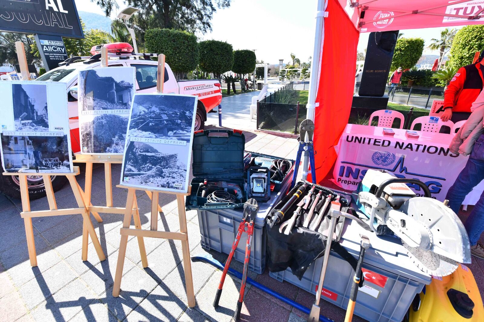 Fethi̇ye’de Deprem Eği̇ti̇mleri̇ Sürüyor (9)