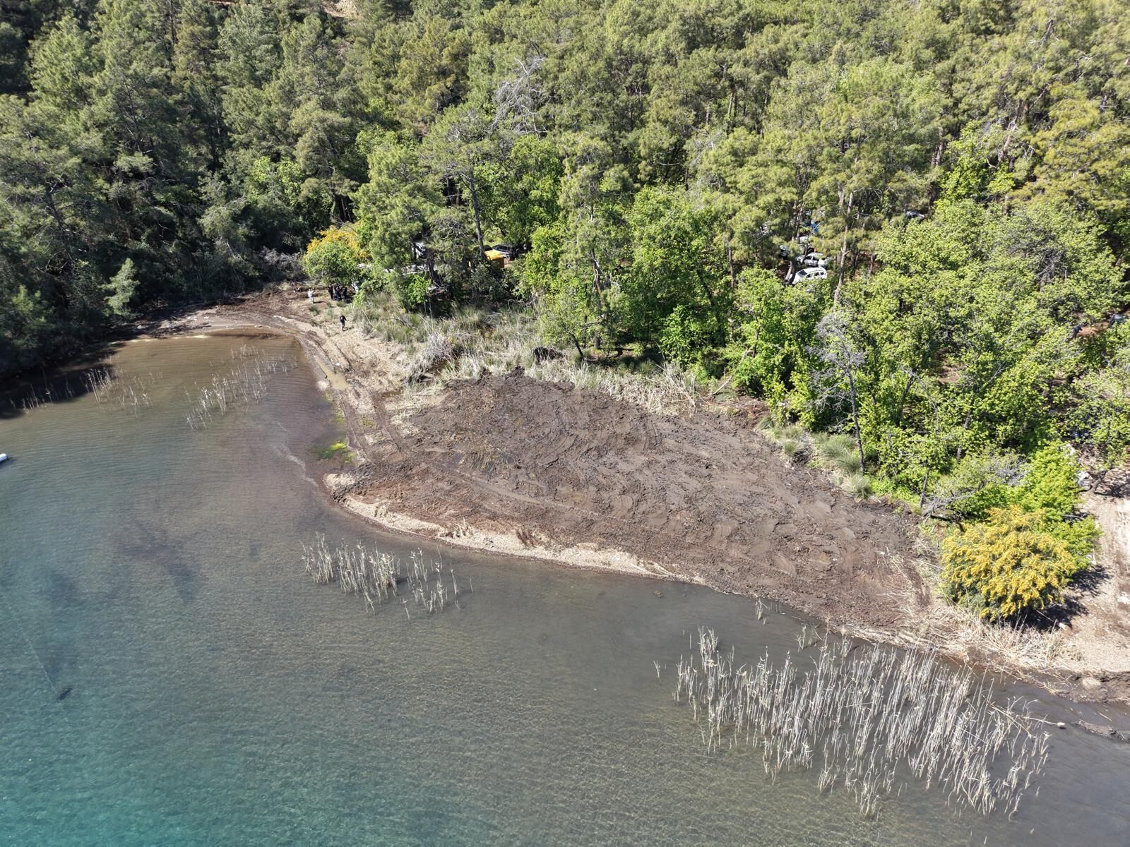 Göcek Osmanağa Koyu’nda İnşaat Başladi (3)