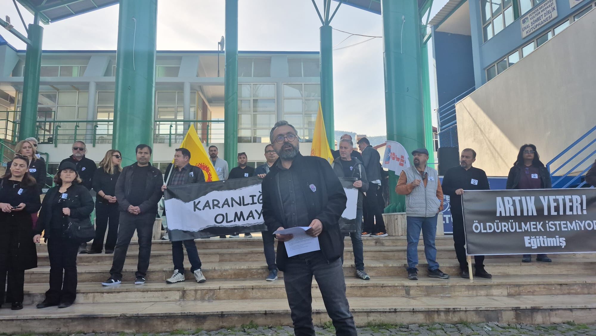 Öğretmen Cinayetine Fethiye’den Ortak Tepki 'Artık Yeter!' (2)