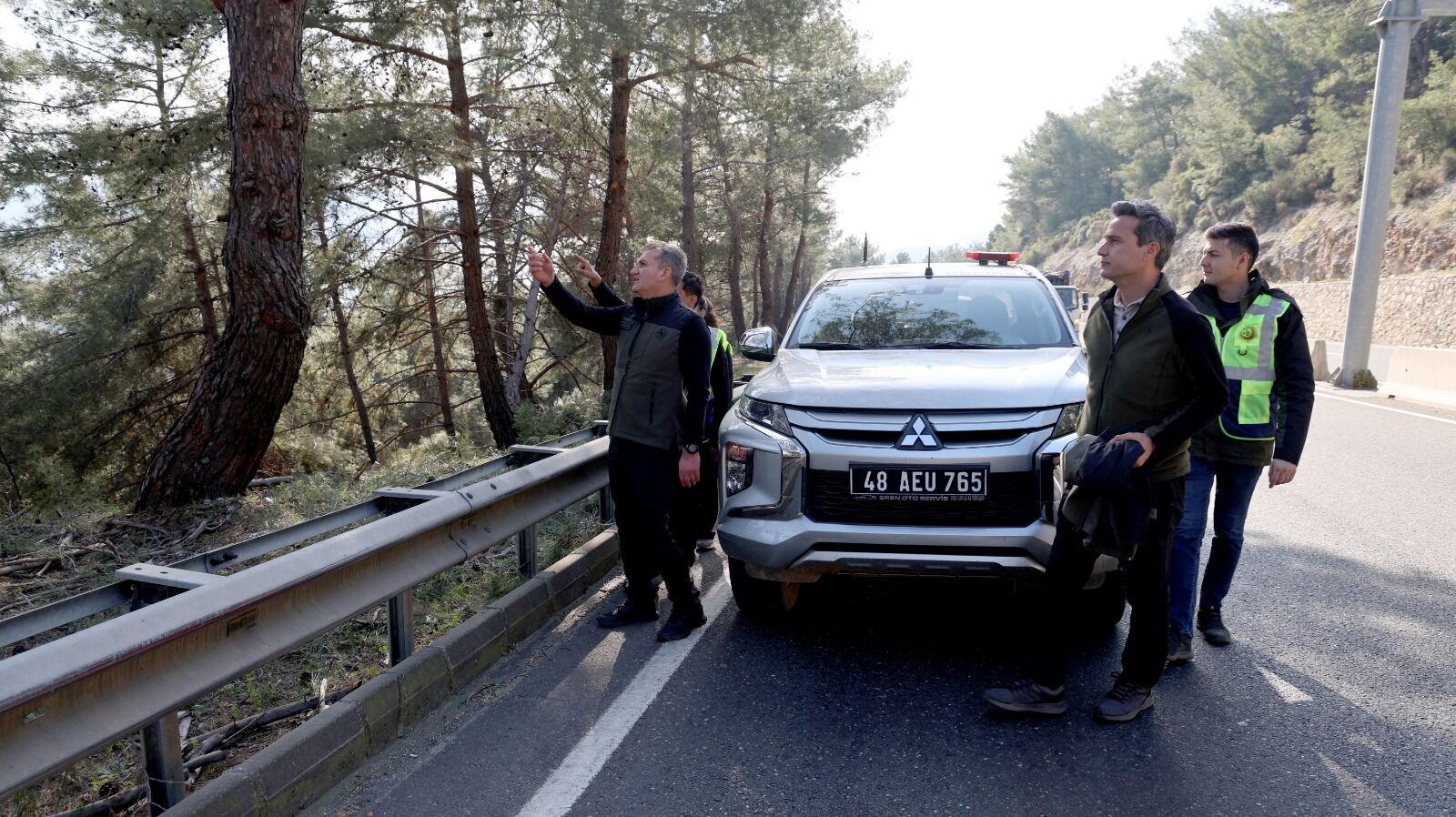Sakar Geçidinde Orman Yangınlarına Karşı Yol Kenarı Temizliği (7)