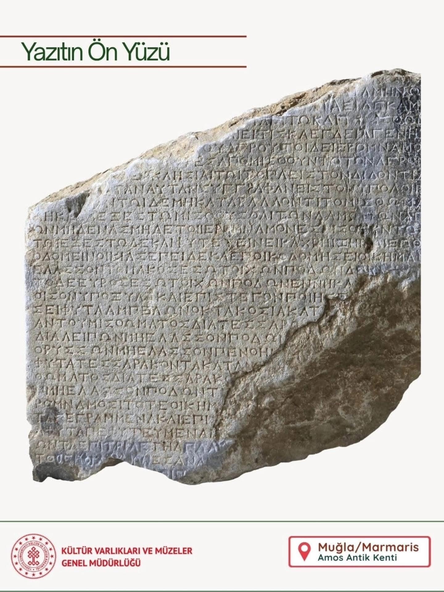 Fethiye’de Bulunan 2 Bin 200 Yıllık Kira Sözleşmesi, Amos Antik Kenti Tarihine Işık Tuttu (3)