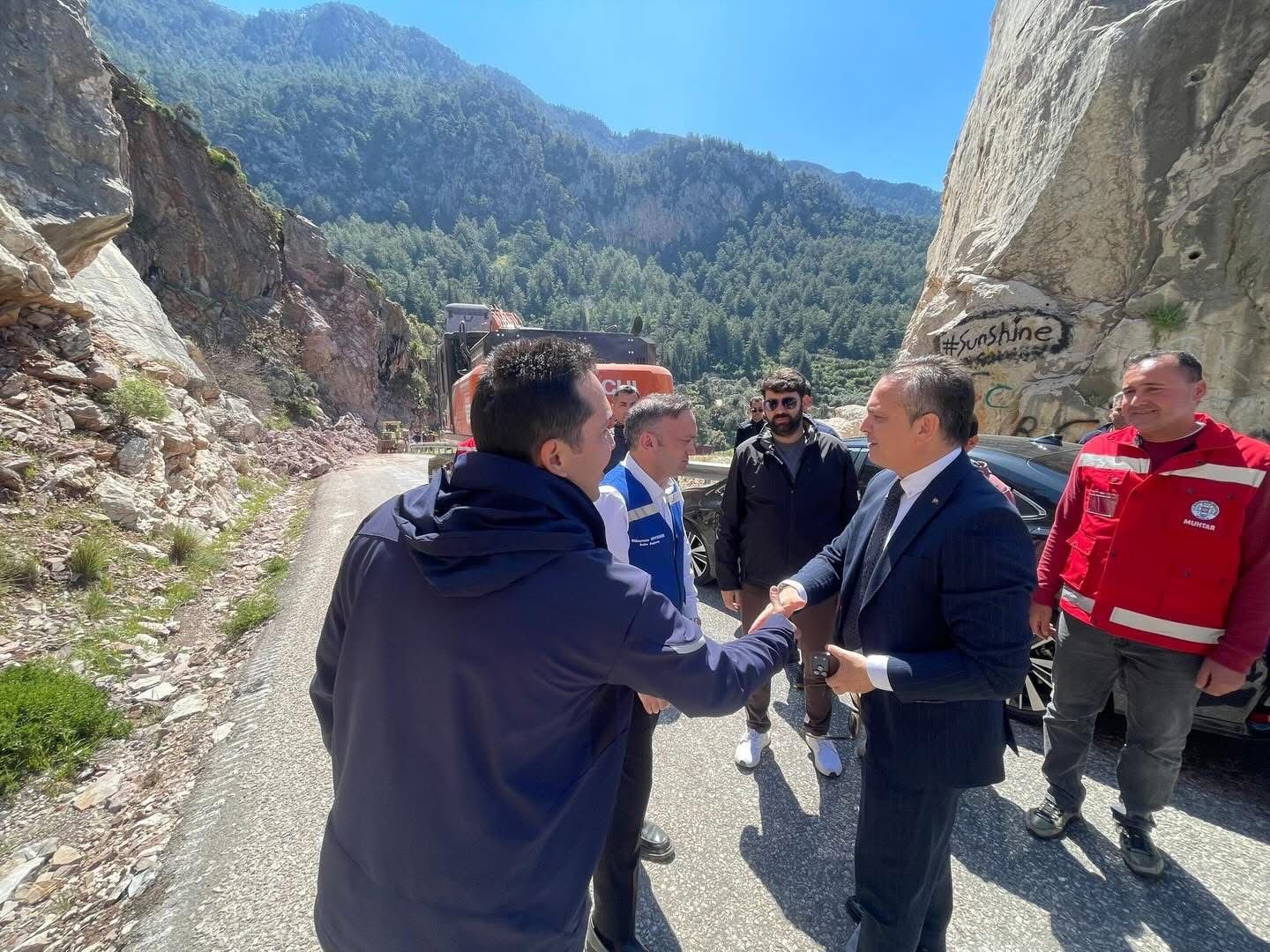 Kaymakam Akkaya, Faralya Yolunda Çalişmalari Yeri̇nde İnceledi̇ (2)