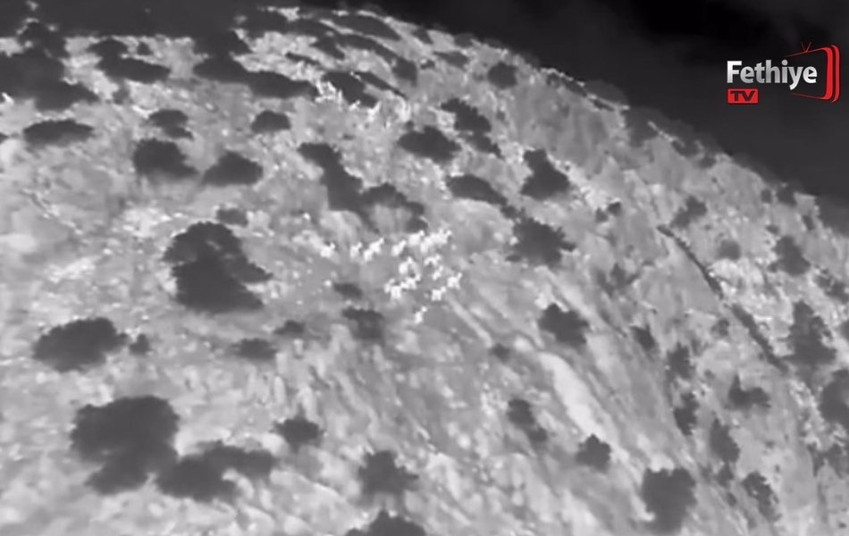 Muğla’da Yaban Keçileri Termal Kameralı Drone İle Görüntülendi