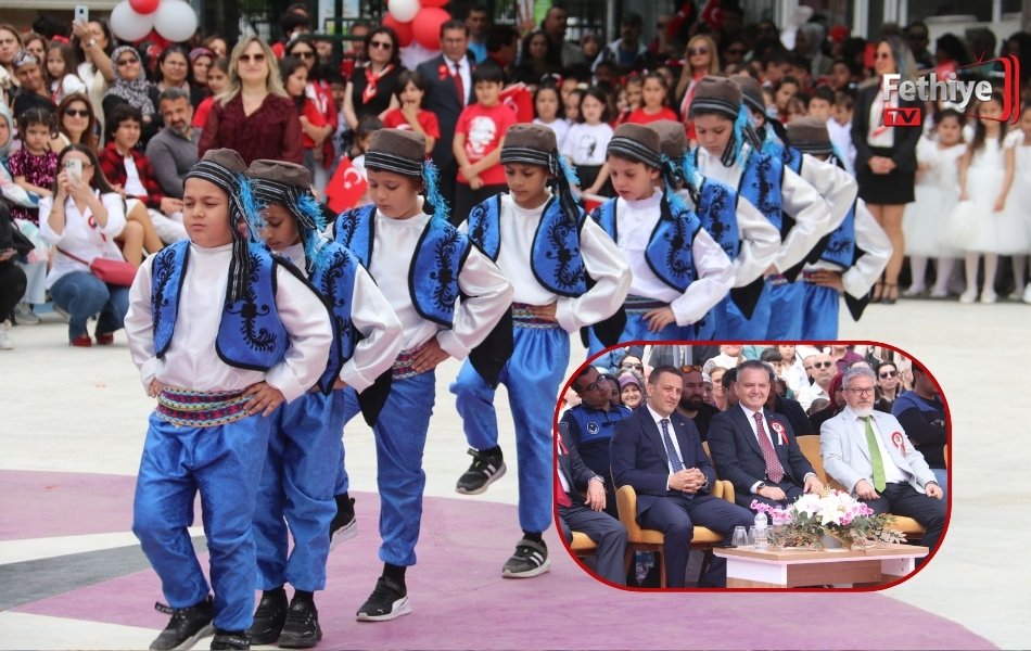 Fethiye’de Atatürk İlkokulu’nda Anlamlı 23 Nisan Kutlaması