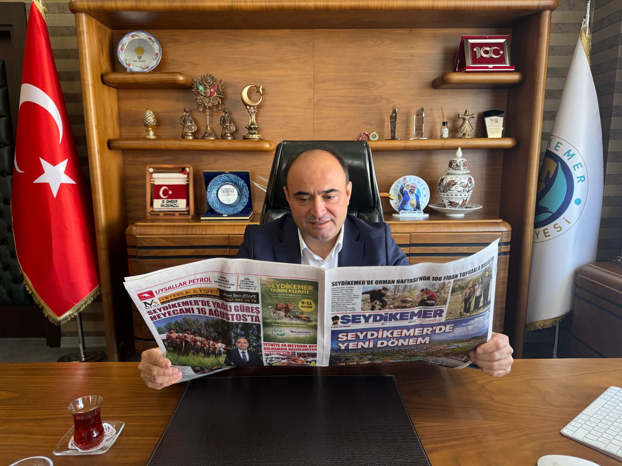 Seydi̇kemer Gazetesi̇ Ve Seydi̇kemer Tv Eki̇bi̇nden Başkan Akdeni̇zli̇’ye Zi̇yaret (1)