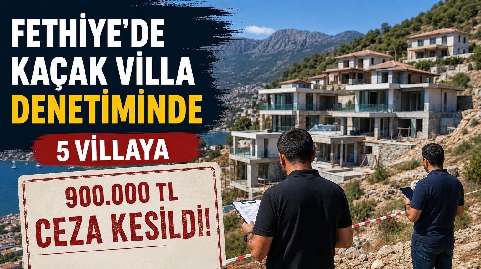 Fethiye’de Bayram Tatilinde Kaçak Villa Denetimi