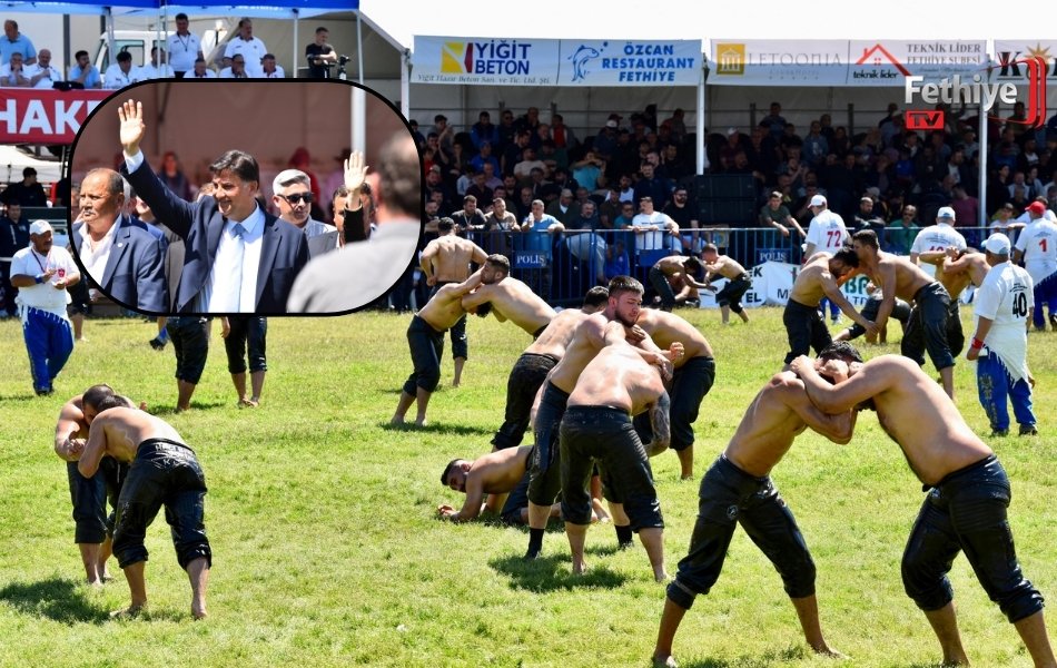 Fethiye’de Yağlı Güreş Heyecanı