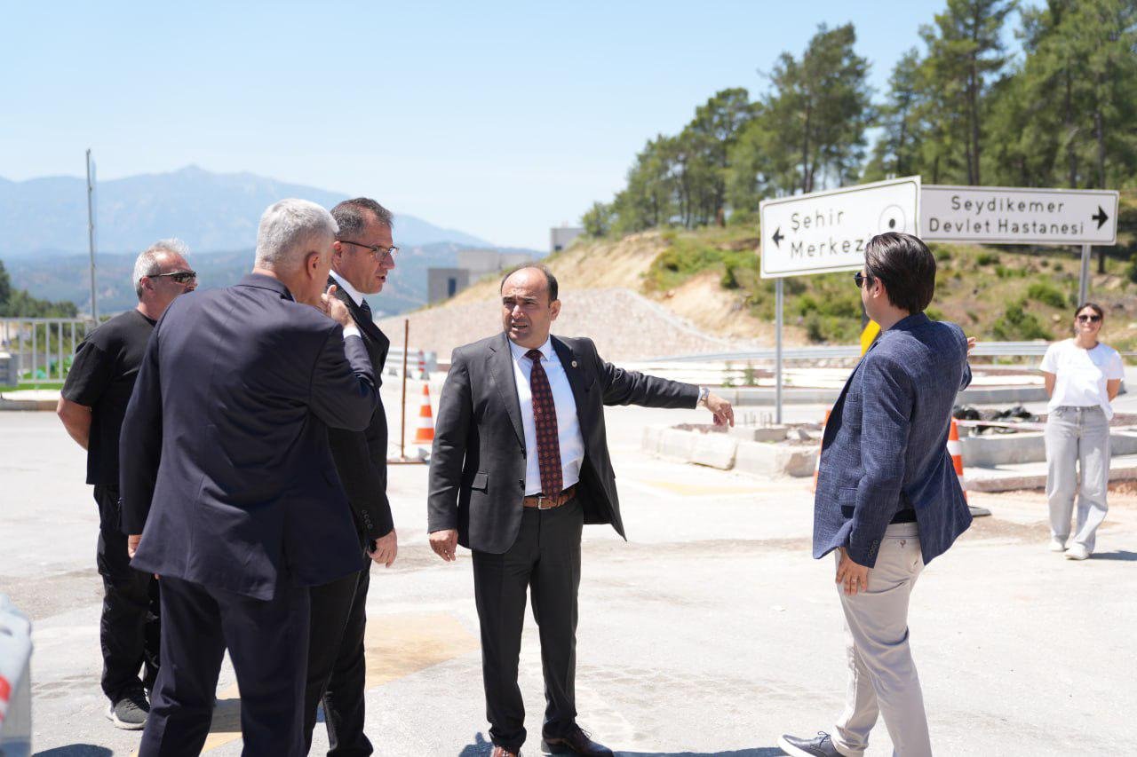 Seydi̇kemer’de Karayolu Yatirimlari Yeri̇nde İncelendi̇ (3)