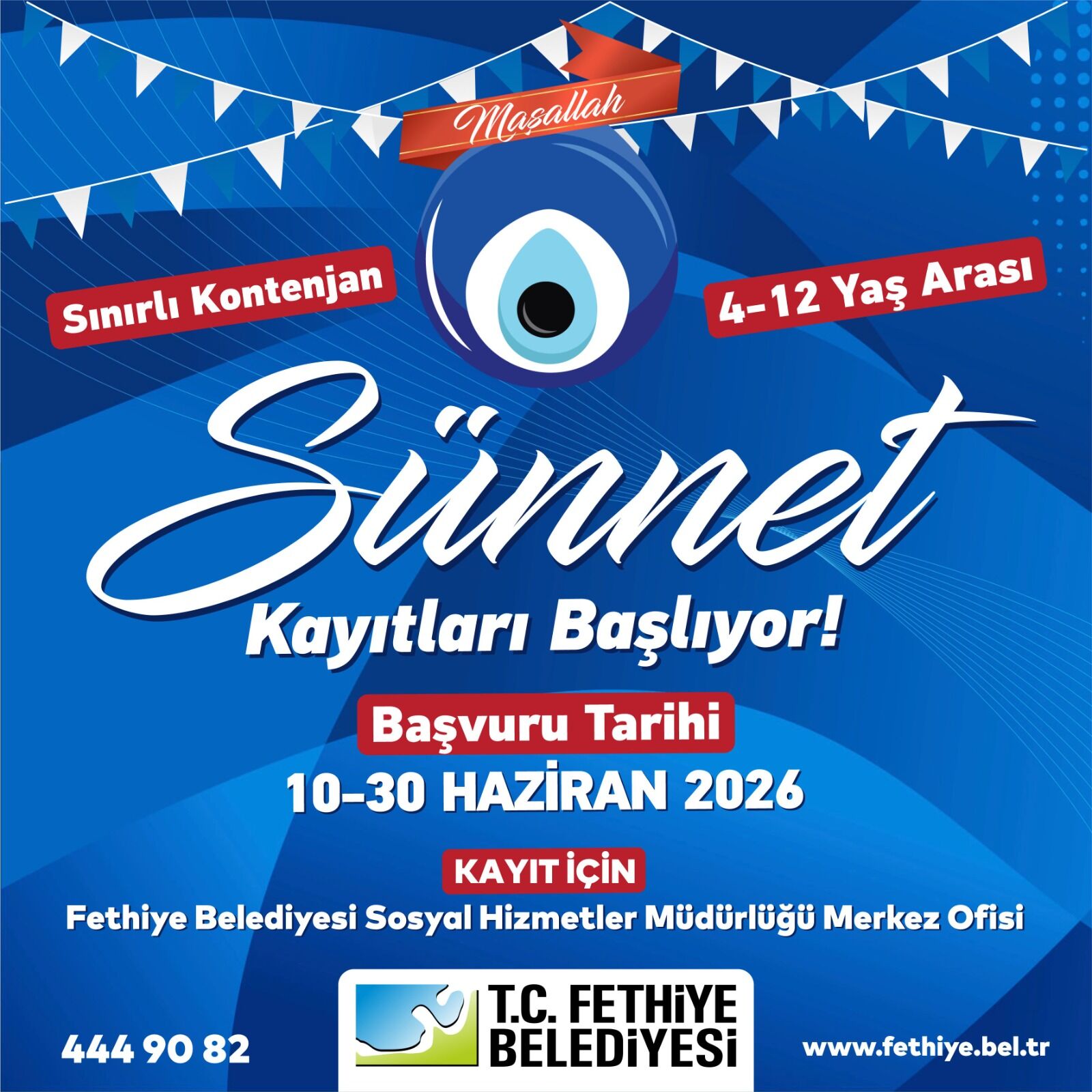Fethiye Belediyesi Ücretsiz Sünnet Desteği Başvuruları Başlıyor