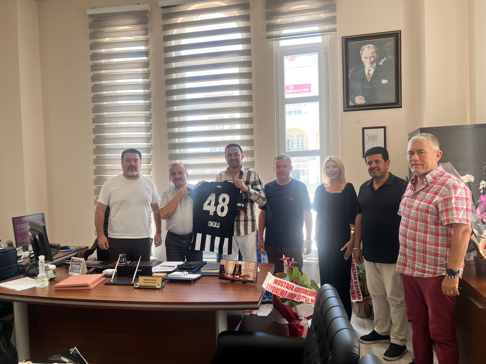 Fethiye Beşiktaş Taraftarlar Derneği’nden Seydikemer’de Kurum Müdürlerine Hayırlı Olsun Ziyareti (2)