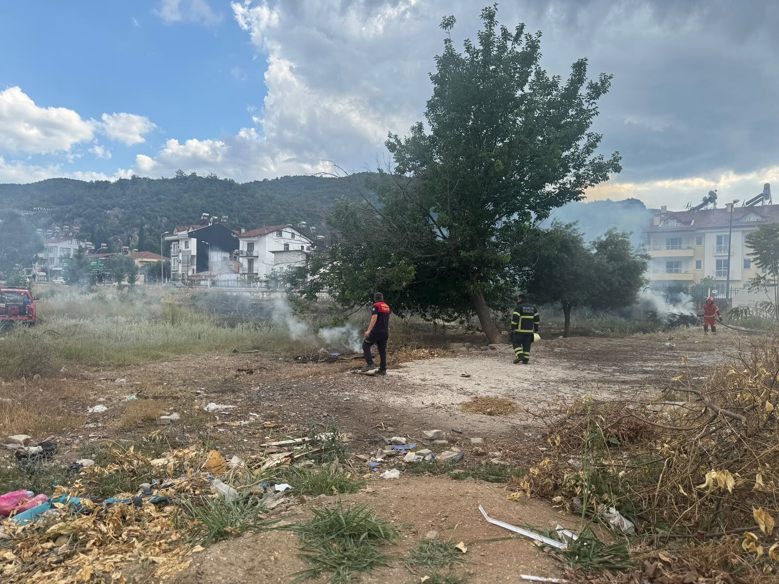 Fethiye Eski Cezaevi Arazisinde Yangın Paniği (3)