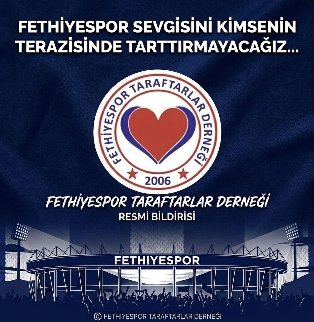 Fethiyespor Taraftarlar Derneği’nden Yeni Açıklama